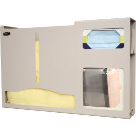 Protective Wear Organizer - Gloveless 23.38"W x 14.98"H x 4.75"D, Quartz Beige