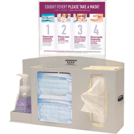 Cover Your Cough Compliance Kit 17.9"W x 19.8"H x 4.45"D, Quartz Beige