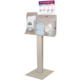 Cover Your Cough Compliance Kit 22.25"W x 58.06"H x 17"D, Quartz Beige