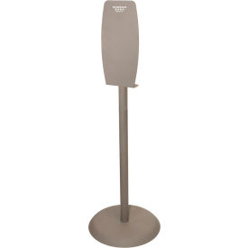 Hand Sanitizer Floor Stand 18"W x 54.73"H x 18"D, Bay Gray