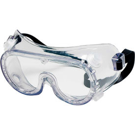 Chemical Splash Safety Goggles, Indirect Vent, Rubber Strap, Clear AF Lens