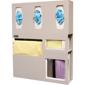 Protective Wear Organizer 20.05"W x 25.25"H x 4.75"D, Quartz Beige