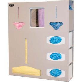 Protective Wear Organizer 24.47"W x 26.63"H x 4.75"D, Quartz Beige