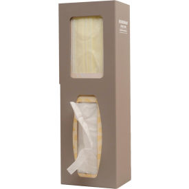 Infection Prevention Station 7.21"W x 15.11"H x 4.29"D, Bay Gray