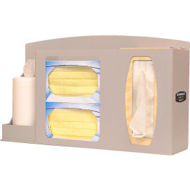 Respiratory Hygiene Station 17.9"W x 10.5"H x 4.45"D, Quartz Beige