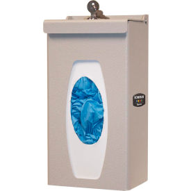 Glove Box Dispenser - Locking 5.93"W x 11.39"H x 4.43"D, Quartz Beige