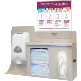 Cover Your Cough Compliance Kit 22.25"W x 22.4"H x 5"D, Quartz Beige