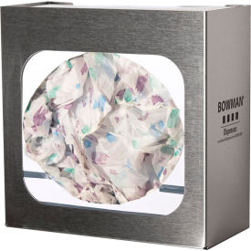 Protective Wear Dispenser - Cap/Shoe Cover 11.25"W x 11.23"H x 5.12"D, Stainless