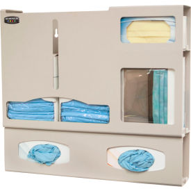 Protective Wear Organizer 23.5"W x 20.8"H x 4.75"D, Quartz Beige