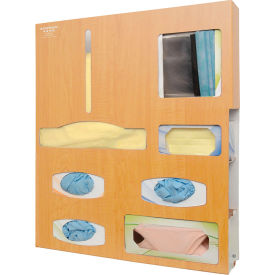 Protective Wear Organizer 23.38"W x 26.63"H x 4.75"D, Maple Fauxwood