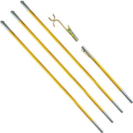 FG Series Fiberglass Pole Set with Wire Raiser
