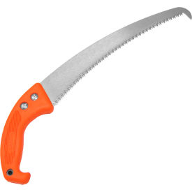Pruning Hand Saw with Orange Handle and Hook Blade, 13"