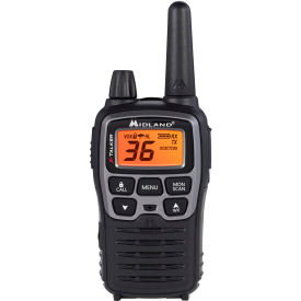 X Talker Two Way Walkie Talkie Set, 2-3/5"W x 1-2/5"D x 6-1/10"H, Black, Pack of 2
