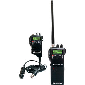 Handheld CB Radio, 3"W x 1-1/2"D x 12-1/2"H, Black