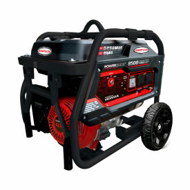 7000W Industrial Portable Generator, Honda GX390 Engine, Electric Start, Black
