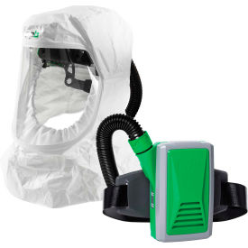 Head Harness, Tychem2000 Shoulder Length Face Seal Hood, HX5 PAPR