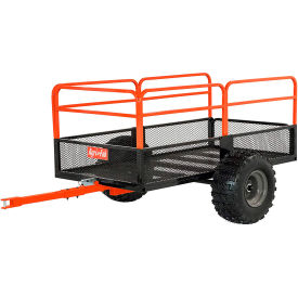 ATV/UTV Cart, 88-9/10"L x 52-53/100"W x 35-3/4"H, Black