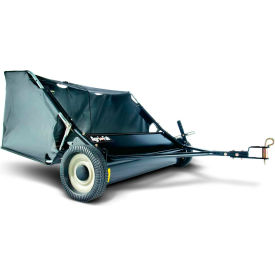 42" Tow Lawn Sweeper, 67"L x 51"W x 24"H, Black