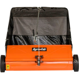 44" Tow Lawn Sweeper, 78"L x 55"W x 52"H, Black