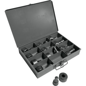 12 Piece Standard Round Punch & Die Set with Storage Case