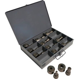 Square Punch & Die Set with Storage Case, 12 Piece