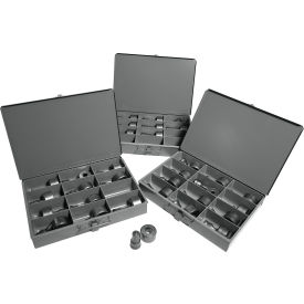 Round Punch & Die Set with Storage Cases, 32 Piece