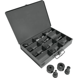 Round Punch & Die Set with Storage Case, 12 Piece