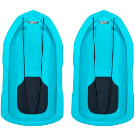 48" Premium Snow Sled (2-Pack), Aqua