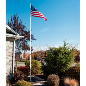 Telescoping Flagpole Kit - 20' Silver