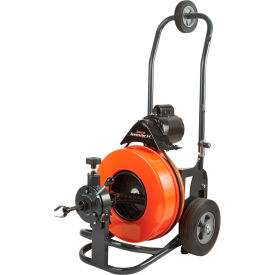 Sewerooter T4 Drain Cleaning Machine with 75' x 5/8" Cable & Cutter Set