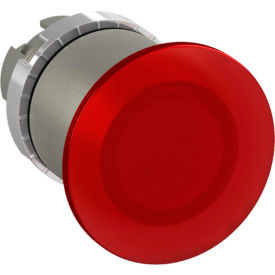 Illuminated Mushroom Head Button, 22mm, Red