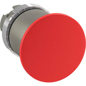 Non-Illuminated Mushroom Head Button, 22mm, Red