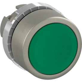 Non-Illuminated Push Button Operator, 22mm, Green, Flush Style