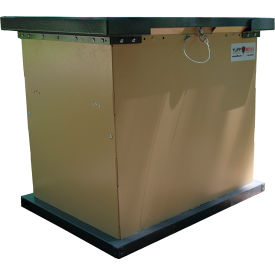 Animal Resistant Container, 35"W x 27"D x 33"H, Beige