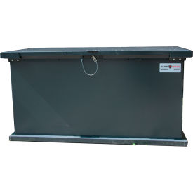 Animal Resistant Waste Receptacle, 63"W x 27"D x 33"H, Gray