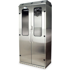 SureDry High Volume 16 Scope Drying Cabinet W/ E Lock, 44"W x 24"D x 93"H, Silver
