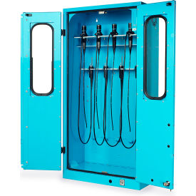 Bronchoscope Drying Cabinet, Wall Mount & Key Lock, 24"W x 12-3/4"D x 48"H, Hammertone Gray