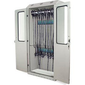 SureDry High Volume 16 Scope Cabinet, Dri Scope Aid Key Lock, 44"Wx24"Dx93"H, Light Gray