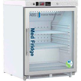 Undercounter Glass Door Vaccine Refrigerator, 4.6 Cu.Ft, ADA Compliant, NSF Certified