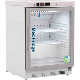 Undercounter Glass Door Vaccine Refrigerator, 4.6 CuFt, NSF Certified