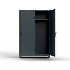 1-Tier 2 Door Locker, 48"W x 24"D x 75"H, Gray, Assembled