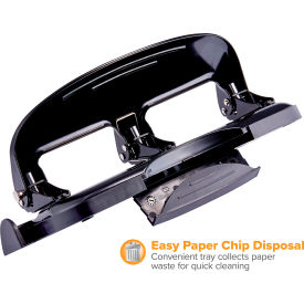 EZ Squeeze 20 Sheet Hole Punch, Silver/Black