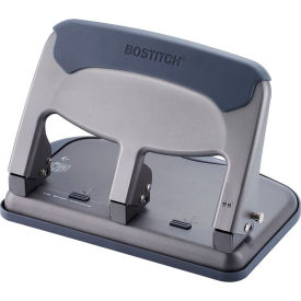 Antimicrobial EZ Squeeze? 40 Sheet Hole Punch, Silver/Black