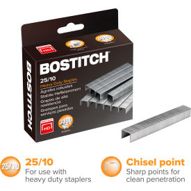 25/10 Premium Heavy Duty Staples, 3/8", 3000/Pack