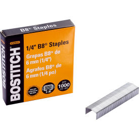 B8 PowerCrown Premium Staples, 1/4" (6mm), 10000/Pack