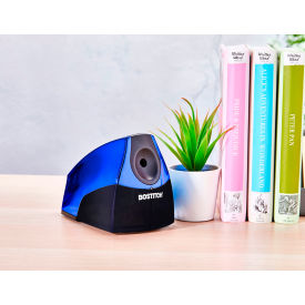 Personal Electric Pencil Sharpener, Metallic Blue