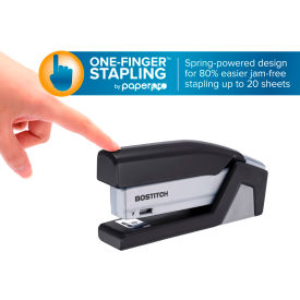 Paper Pro InJoy Spring-Powered Compact Stapler, 20-Sheet Capacity
