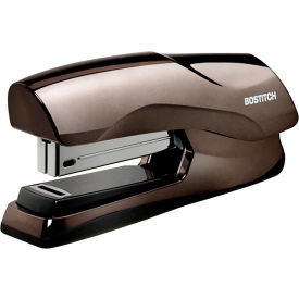 Flat Clinch Stapler, 40 Sheets Capacity, Full Strip, Black Chrome