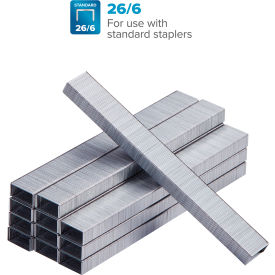 26/6 Premium Standard Staples, 1/4", 5000/Pack