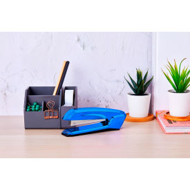 Ascend Plastic Stapler, Metallic Blue